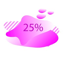 abstract banner discount logo