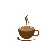 Coffee cup logo template