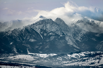 View of Giewont in the Tatras
