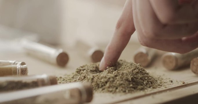 Rosemary on a chopping board