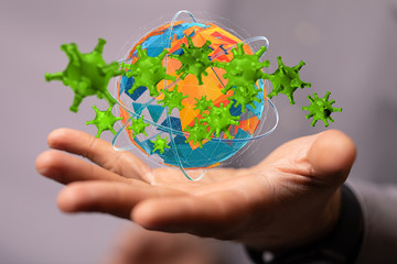 epidemic coronavirus 2019-nCoV, Novel Coronavirus Alert outbreak . Virus Covid 19-NCP. Spread of...