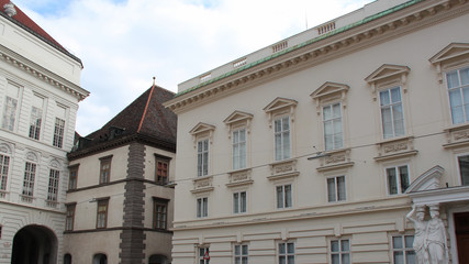 Fototapeta premium buildings (pallavicini palace, etc.) in vienna (austria)