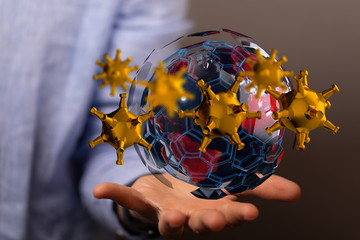 epidemic coronavirus 2019-nCoV, Novel Coronavirus Alert outbreak . Virus Covid 19-NCP. Spread of...