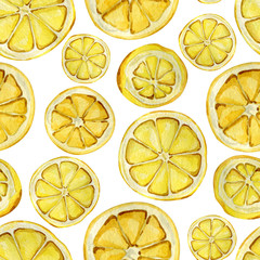 Illustration à l& 39 aquarelle d& 39 agrumes citrons frais jaunes