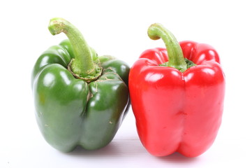 Sweet bell pepper isolated on white background cutout