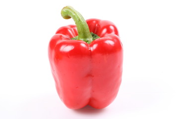 Sweet bell pepper isolated on white background cutout