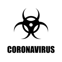 Coronavirus icon on an isolated background, vector illustration