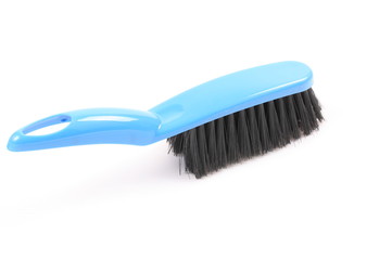 A blue brush isolated on white background