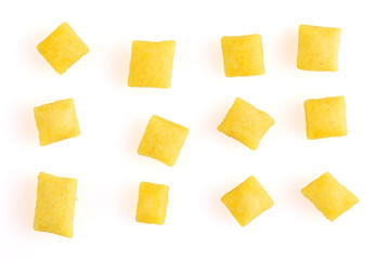 Mana. Shkedei Marak addition to chicken stock. Mandel's Soup - Israeli, Jewish soup accompaniment . Soup Almonds isolated white background.