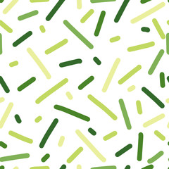 White background with green stripes. Vector seamless pattern, can be used for fabrics, wallpaper, web, gift paper, card.  