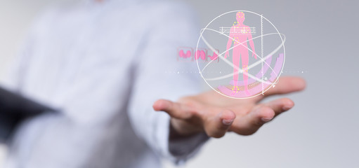 flu virus attack digital 3d