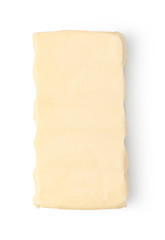 butter on white background
