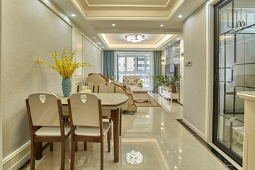 Various furniture in the renovated model house