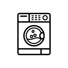 washing machine icon vector template