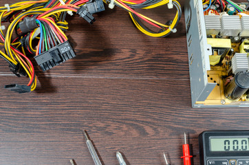 Workplace for repairing a home personal computer