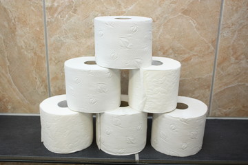Vorrat an Toilettenpapier