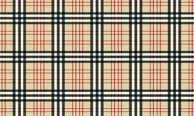 Burberry stijl tartan patroon - achtergrond - vector - textiel