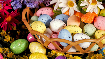 Colorful Traditional Easter Paschal Eggs