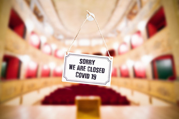 Cancelled event to avoid Coronavirus outbreaks, COVID-19 concept