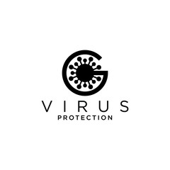 g virus logo  for company