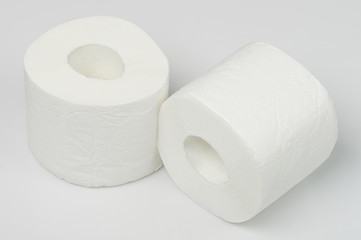 Two rolls of toilet paper