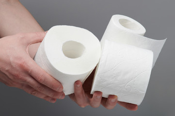 Pile of toilet paper