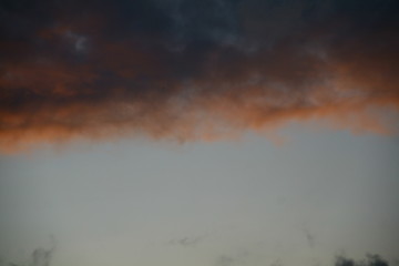 red clouds in the sky