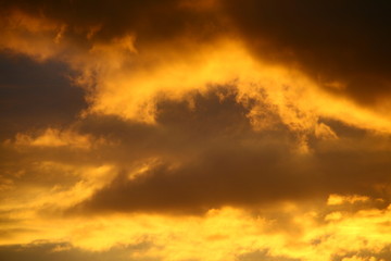 red clouds in the sky