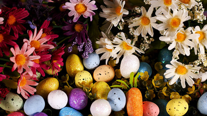 Colorful Traditional Easter Paschal Eggs