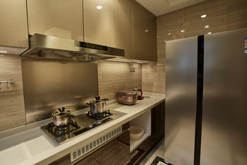 Renovated kitchen in model home