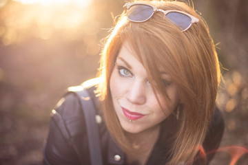 Portrait femme rousse