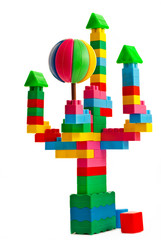 Fairy-tale castle toy set.