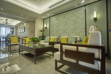 Living room in renovated model room