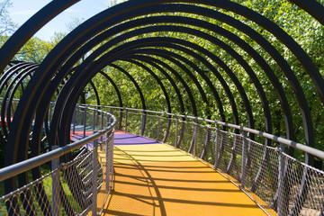 slinky springs to fame bridge Oberbausen, Germany