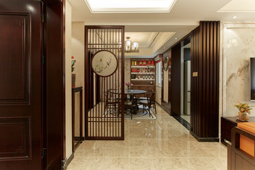 Living room in renovated model room