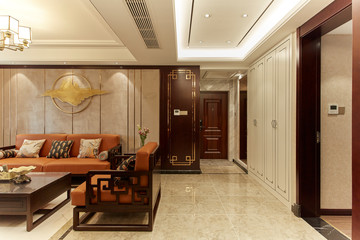 Living room in renovated model room