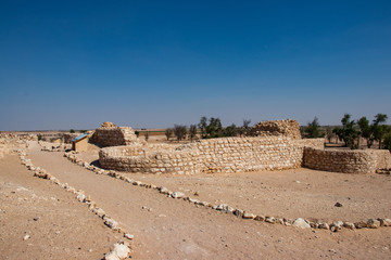 View of lost city of Ubar near Salalah Dhofar in Oman on Arabian Peninsula