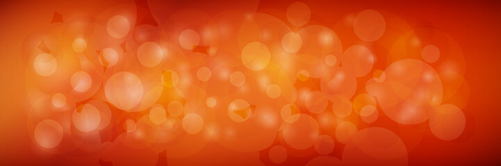 Modern abstract orange banner with sparkles, vector illustration