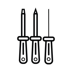 screwdriver icon vector illustration photo