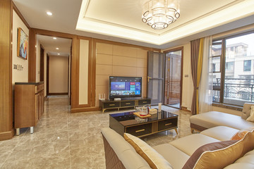 Living room in renovated model room