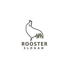 Rooster Logo template vector illustration design