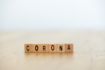 Konzeptbild Corona mit sehr viel Textfreiraum