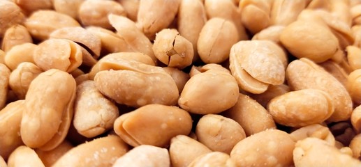 pile of nutsClose-salt focus beans