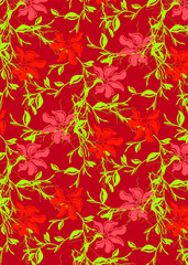 Cute pattern of small flowers. Cafe floral background Stylish template for fashion prints. decor and wallpaper.