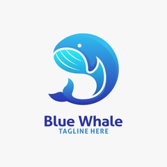 Blue whale logo design