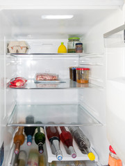 Impact of coronavirus quarantine in Europe at home. Nothing in the fridge