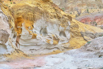 whimsical weathering in Aktau Canyon, Altyn-Emel Nature Park, Kazakhstan