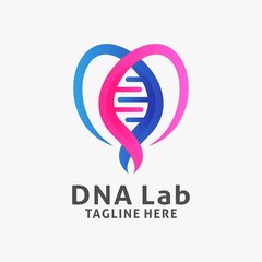 DNA cell logo design