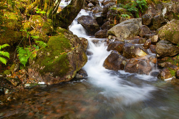 Fototapeta na wymiar Small waterfall in the Scottish Highlands