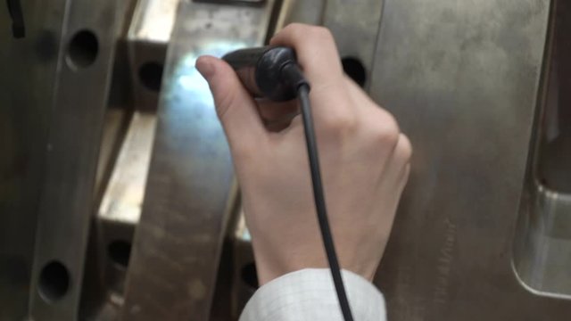 finely polished metal surfaces using rasper. production for the automotive industry